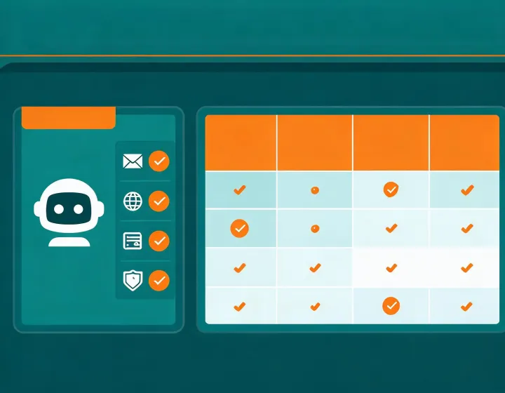 AI agent reviewing business email verification evidence